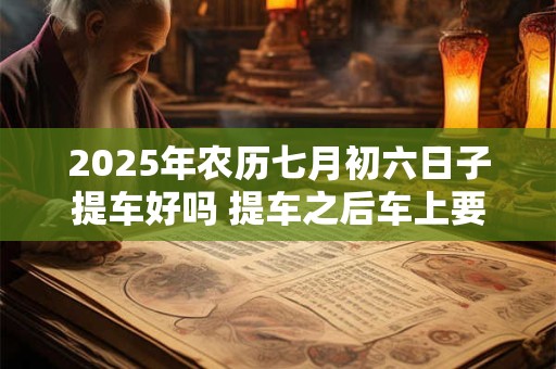 2025年农历七月初六日子提车好吗 提车之后车上要压红包吗