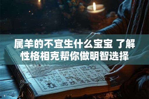属羊的不宜生什么宝宝 了解性格相克帮你做明智选择