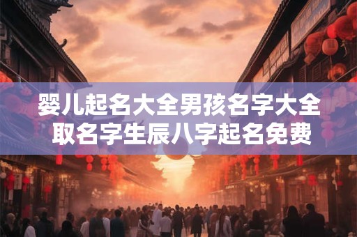 婴儿起名大全男孩名字大全 取名字生辰八字起名免费查询