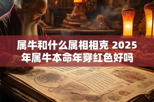 属牛和什么属相相克 2025年属牛本命年穿红色好吗