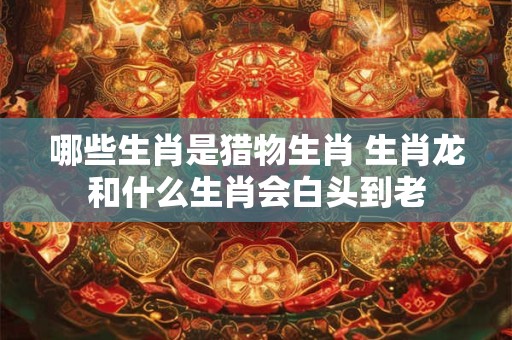 哪些生肖是猎物生肖 生肖龙和什么生肖会白头到老