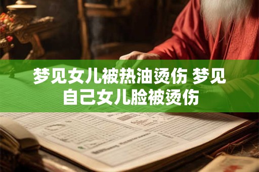 梦见女儿被热油烫伤 梦见自己女儿脸被烫伤