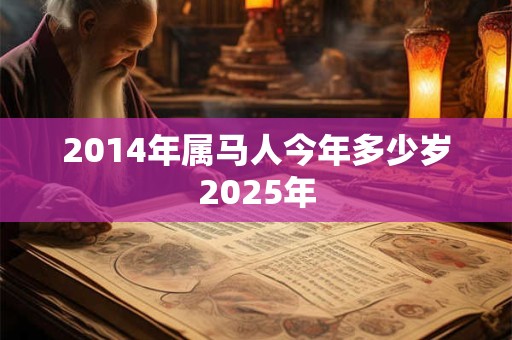 2014年属马人今年多少岁2025年