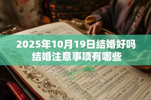 2025年10月19日结婚好吗 结婚注意事项有哪些