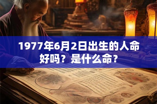 1977年6月2日出生的人命好吗？是什么命？