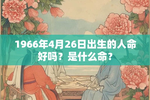1966年4月26日出生的人命好吗？是什么命？