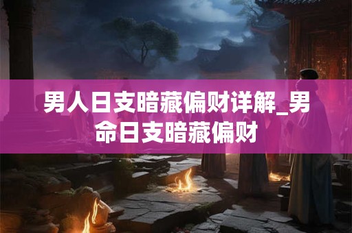 男人日支暗藏偏财详解_男命日支暗藏偏财