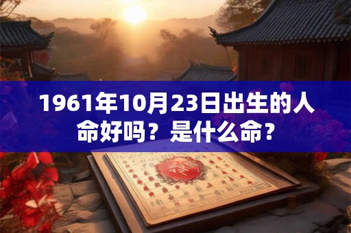 1961年10月23日出生的人命好吗？是什么命？