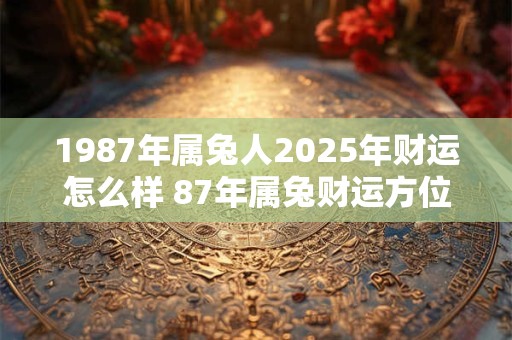 1987年属兔人2025年财运怎么样 87年属兔财运方位