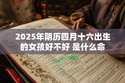 2025年阴历四月十六出生的女孩好不好 是什么命
