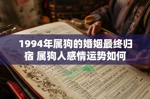1994年属狗的婚姻最终归宿 属狗人感情运势如何