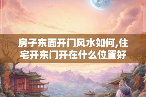 房子东面开门风水如何,住宅开东门开在什么位置好