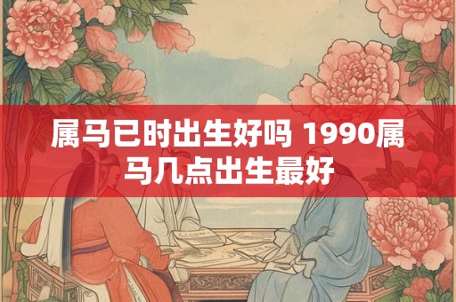 属马已时出生好吗 1990属马几点出生最好