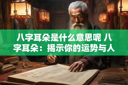 八字耳朵是什么意思呢 八字耳朵：揭示你的运势与人生奥秘