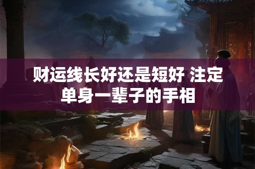财运线长好还是短好 注定单身一辈子的手相