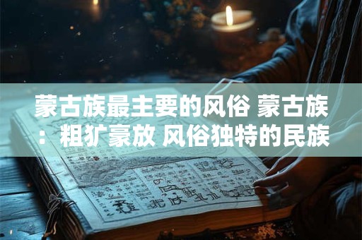 蒙古族最主要的风俗 蒙古族：粗犷豪放 风俗独特的民族