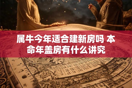 属牛今年适合建新房吗 本命年盖房有什么讲究