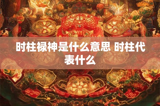 时柱禄神是什么意思 时柱代表什么