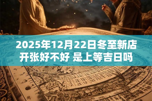 2025年12月22日冬至新店开张好不好 是上等吉日吗