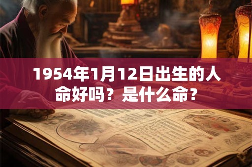 1954年1月12日出生的人命好吗?是什么命? 1954年1月12日出生的人命好吗?是什么命?