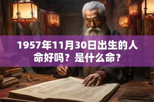 1957年11月30日出生的人命好吗？是什么命？