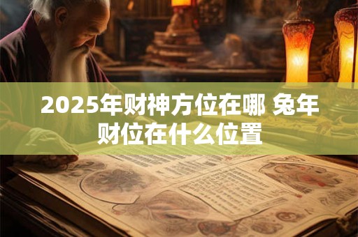 2025年财神方位在哪 兔年财位在什么位置
