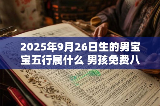 2026年9月26日生的男宝宝五行属什么 男孩免费八字起名 2026年9月26日生的男宝宝五行属什么 男孩免费八字起名