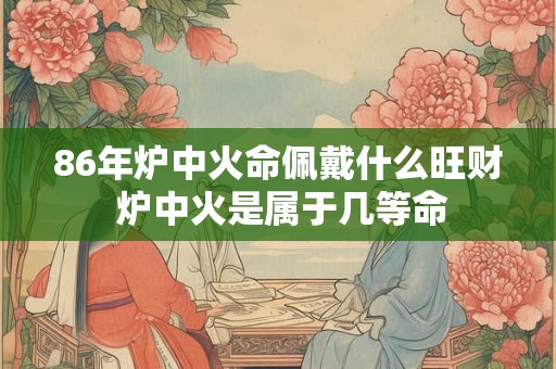86年炉中火命佩戴什么旺财 炉中火是属于几等命