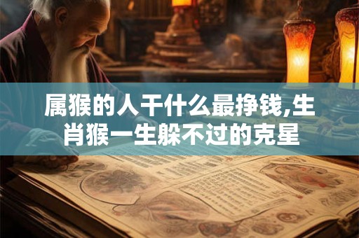属猴的人干什么最挣钱,生肖猴一生躲不过的克星