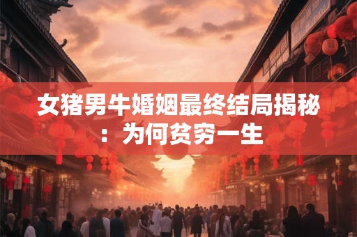 女猪男牛婚姻最终结局揭秘：为何贫穷一生