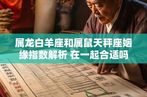 属龙白羊座和属鼠天秤座姻缘指数解析 在一起合适吗