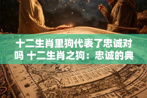 十二生肖里狗代表了忠诚对吗 十二生肖之狗:忠诚的典范 十二生肖里狗代表了忠诚对吗 十二生肖之狗:忠诚的典范