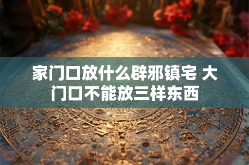 家门口放什么辟邪镇宅 大门口不能放三样东西