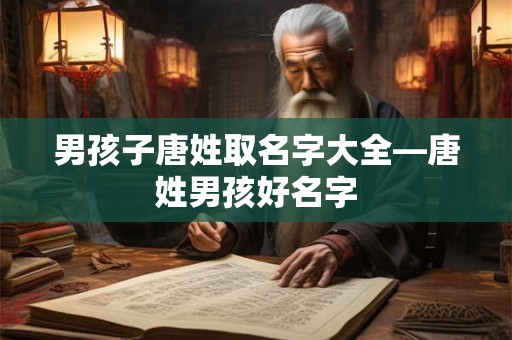 男孩子唐姓取名字大全—唐姓男孩好名字