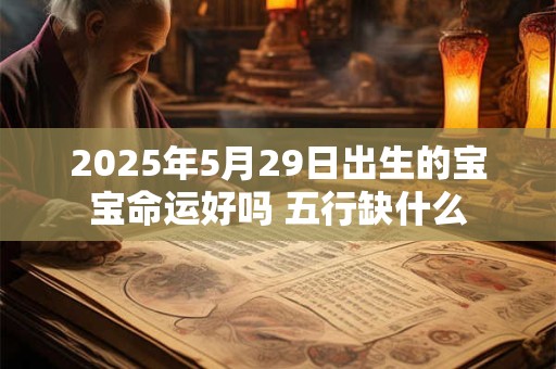 2025年5月29日出生的宝宝命运好吗 五行缺什么