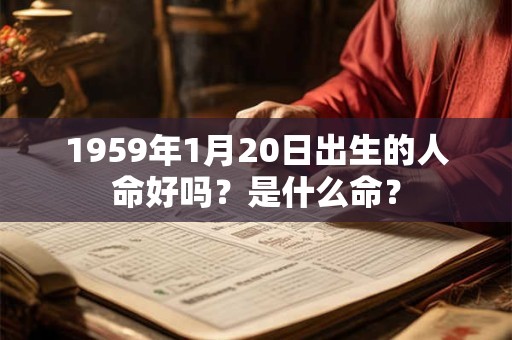 1959年1月20日出生的人命好吗？是什么命？