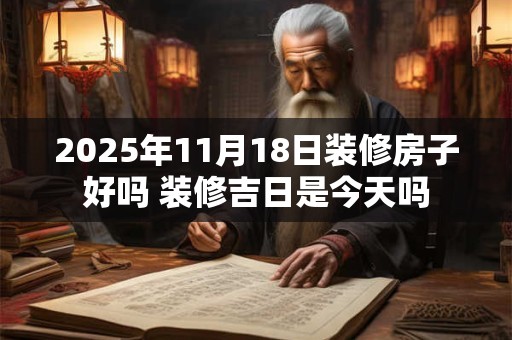 2025年11月18日装修房子好吗 装修吉日是今天吗