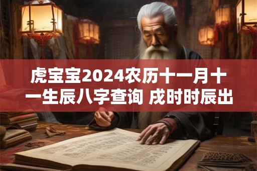虎宝宝2024农历十一月十一生辰八字查询 戌时时辰出生命最好