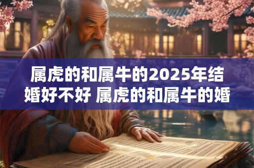 属虎的和属牛的2025年结婚好不好 属虎的和属牛的婚姻合适吗