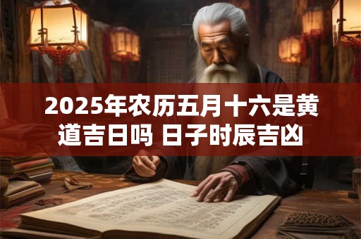 2025年农历五月十六是黄道吉日吗 日子时辰吉凶 2025年农历五月十六是黄道吉日吗 日子时辰吉凶