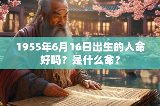 1955年6月16日出生的人命好吗？是什么命？