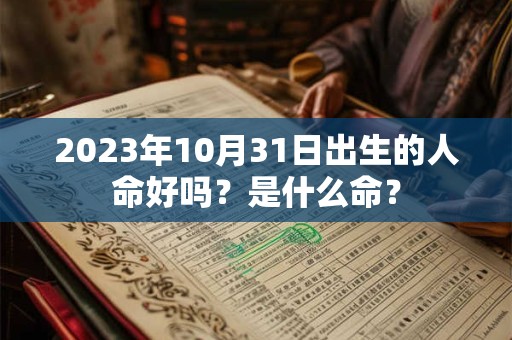 2023年10月31日出生的人命好吗？是什么命？