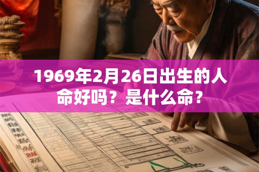 1969年2月26日出生的人命好吗？是什么命？