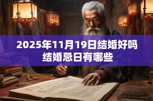 2026年11月19日结婚好吗 结婚忌日有哪些