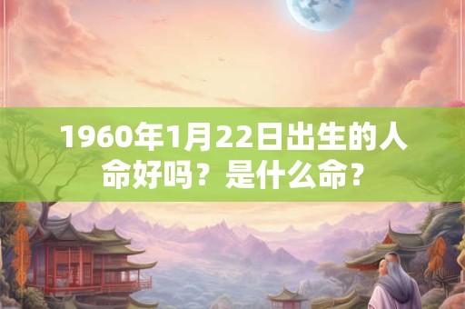 1960年1月22日出生的人命好吗？是什么命？