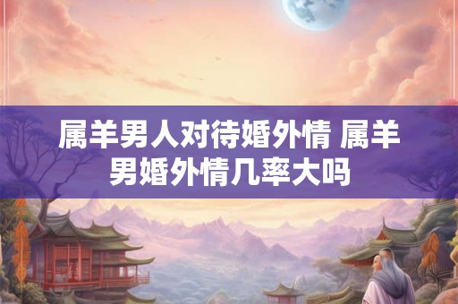 属羊男人对待婚外情 属羊男婚外情几率大吗