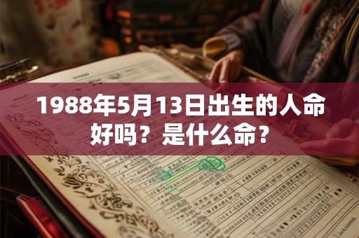 1988年5月13日出生的人命好吗？是什么命？