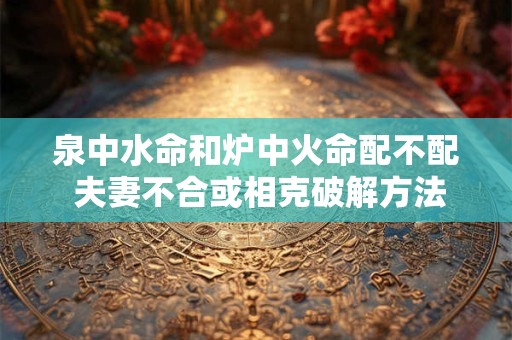 泉中水命和炉中火命配不配 夫妻不合或相克破解方法
