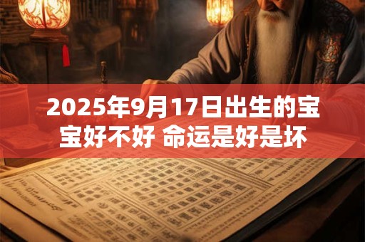 2025年9月17日出生的宝宝好不好 命运是好是坏