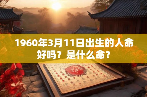 1960年3月11日出生的人命好吗？是什么命？